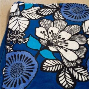 Vera Bradley throw blanket in Blue Bayou.